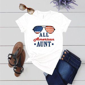 Auntie Fourth of July Shirt